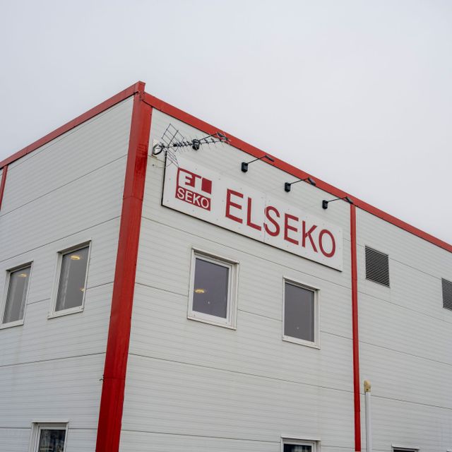 Lagerbygg med Elseko sin logo